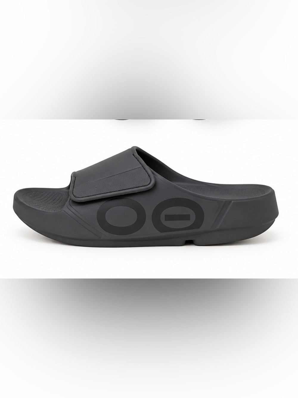 OOFOS OOahh Sport Flex Slide Sandals Slate Gray Men 8 Women 10 Recovery NWOT